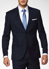 職業裝男士西服套裝 藏藍色XF-18